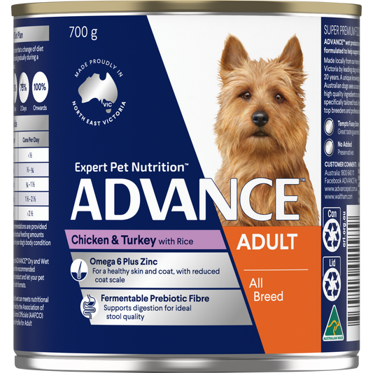 Advance Adult Dog All Breed Wet Food - Chicken, Turkey & Rice