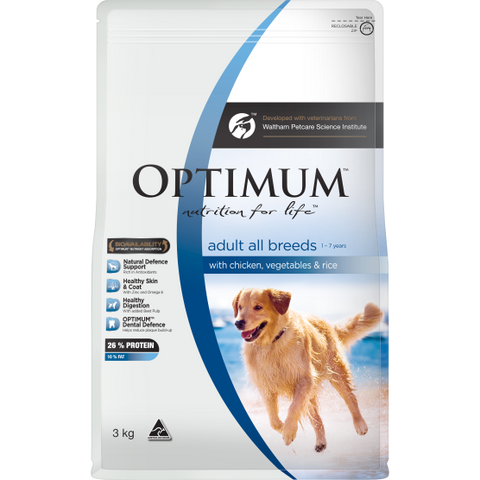Optimum Mature Dog Light & Healthy Dry Food - Chicken, Vegetables & Rice