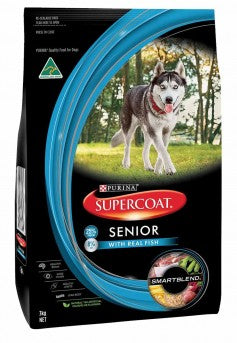 Supercoat Senior Dry Food - Real Meat