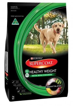 Supercoat Adult Dog Healthy Weight Dry Food - Real Meat