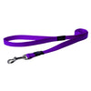 Rogz Long Fixed Utility Lead with Reflective Stitching - Purple - Various Sizes