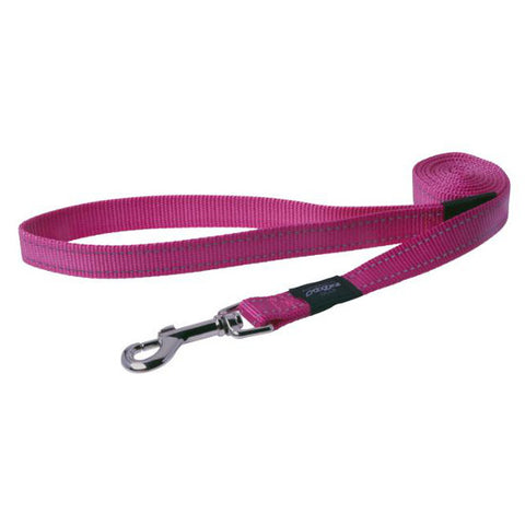 Rogz Side Release Dog Collar - Utility with Reflective Stitching - Pink - Various Sizes