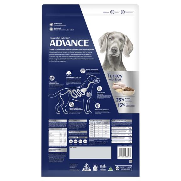 Advance Adult Dog Total Wellbeing Large Breed Dry Food -Turkey