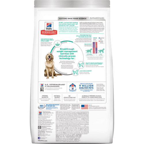 Hills Science Diet Adult Dog Dry Food - Perfect Weight