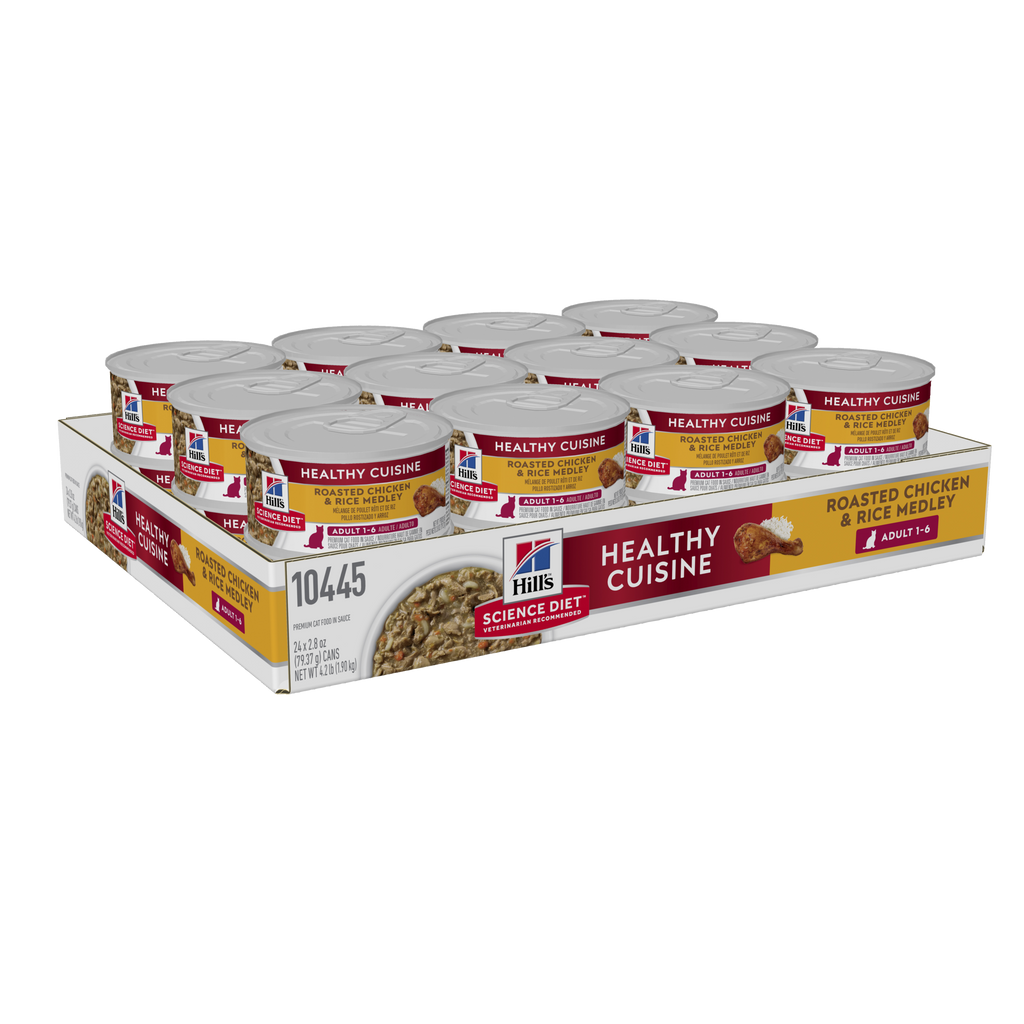 Hill's Science Diet Adult feline-Healthy Cuisine Chicken & Rice Medley Canned Wet Cat Food