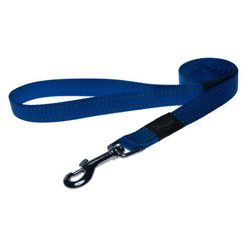 Rogz Side Release Dog Collar - Utility with Reflective Stitching - Blue - Various Sizes