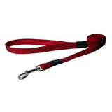 Rogz Long Fixed Utility Lead with Reflective Stitching - Red - Various Sizes