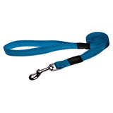Rogz Long Fixed Utility Lead with Reflective Stitching - Turquoise - Various Sizes