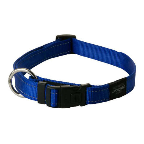 Rogz Obedience Half-Check Collar Utility with Reflective Stitching - Dayglo - Various Sizes