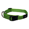 Rogz Side Release Dog Collar - Utility with Reflective Stitching - Lime - Various Sizes