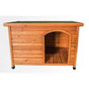Flat Roof Wooden Dog Kennel