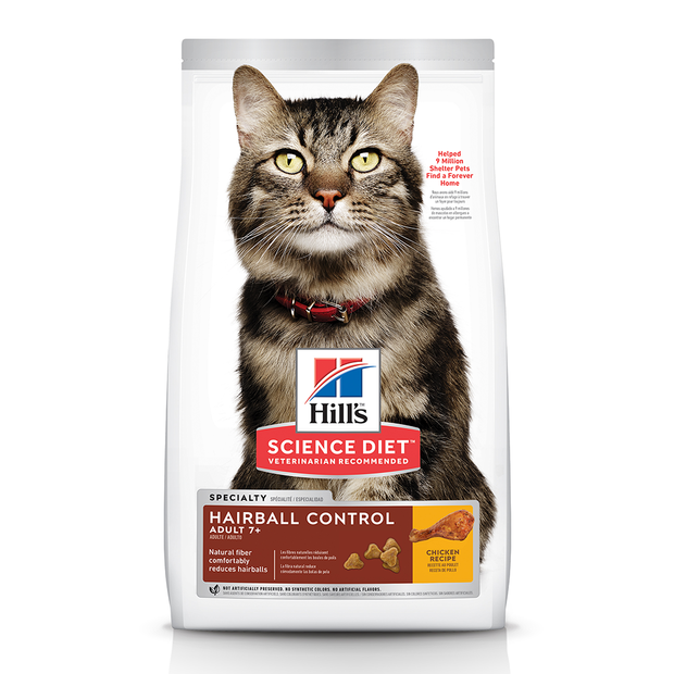 Hills Science Diet Adult Cat - Mature Hairball Control