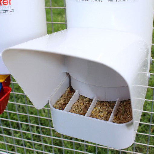 Royal Rooster Poultry Drinker/Feeder Set - With Rain Cover