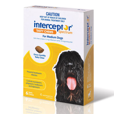 Interceptor Spectrum - Tasty Chew Worming Treatment for Small Dogs