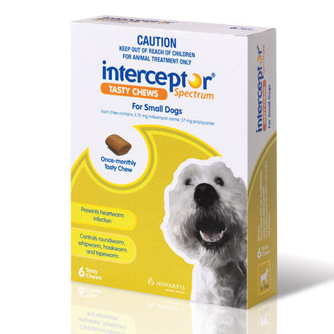 Interceptor Spectrum - Tasty Chew Worming Treatment for Medium Dogs