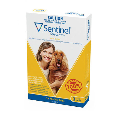 Sentinel Spectrum - Tasty Chew Parasite Treatment For Small Dogs